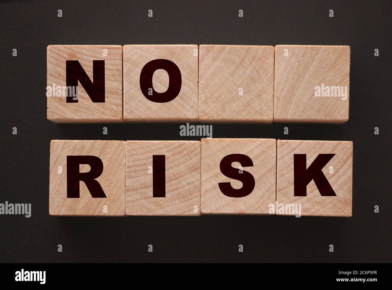 No Risk Is Risk No risk words Wooden cubes . Low risk investment business or Healthcare ...