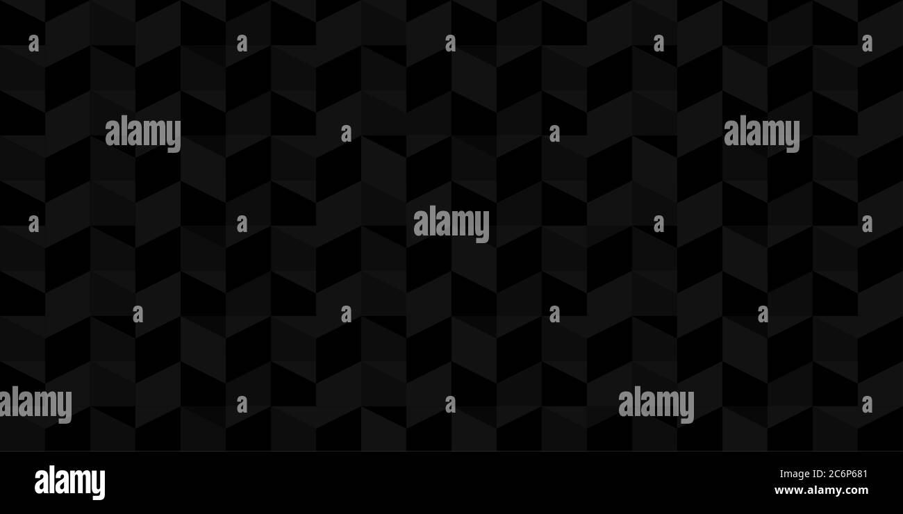 Dark Black Seamless Pattern Vector Illustration Geometric Background ...