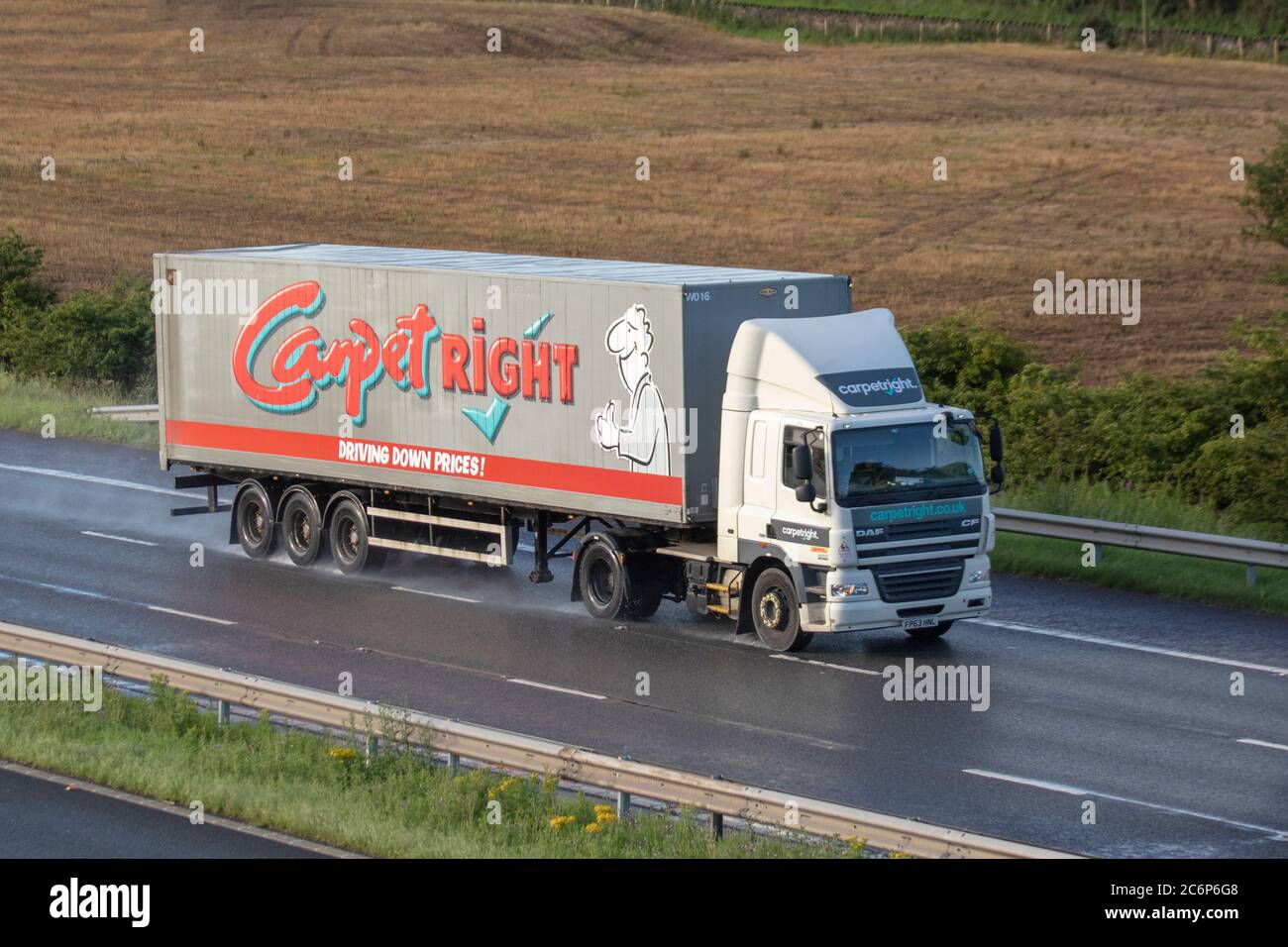 Carpetright Haulage delivery trucks, lorry logo, carpets, flooring and