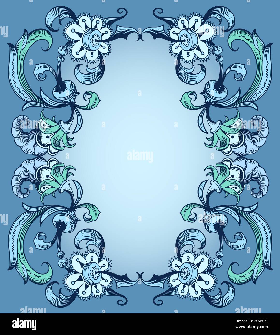 Floral hand drawn vector border Stock Vector Image & Art - Alamy