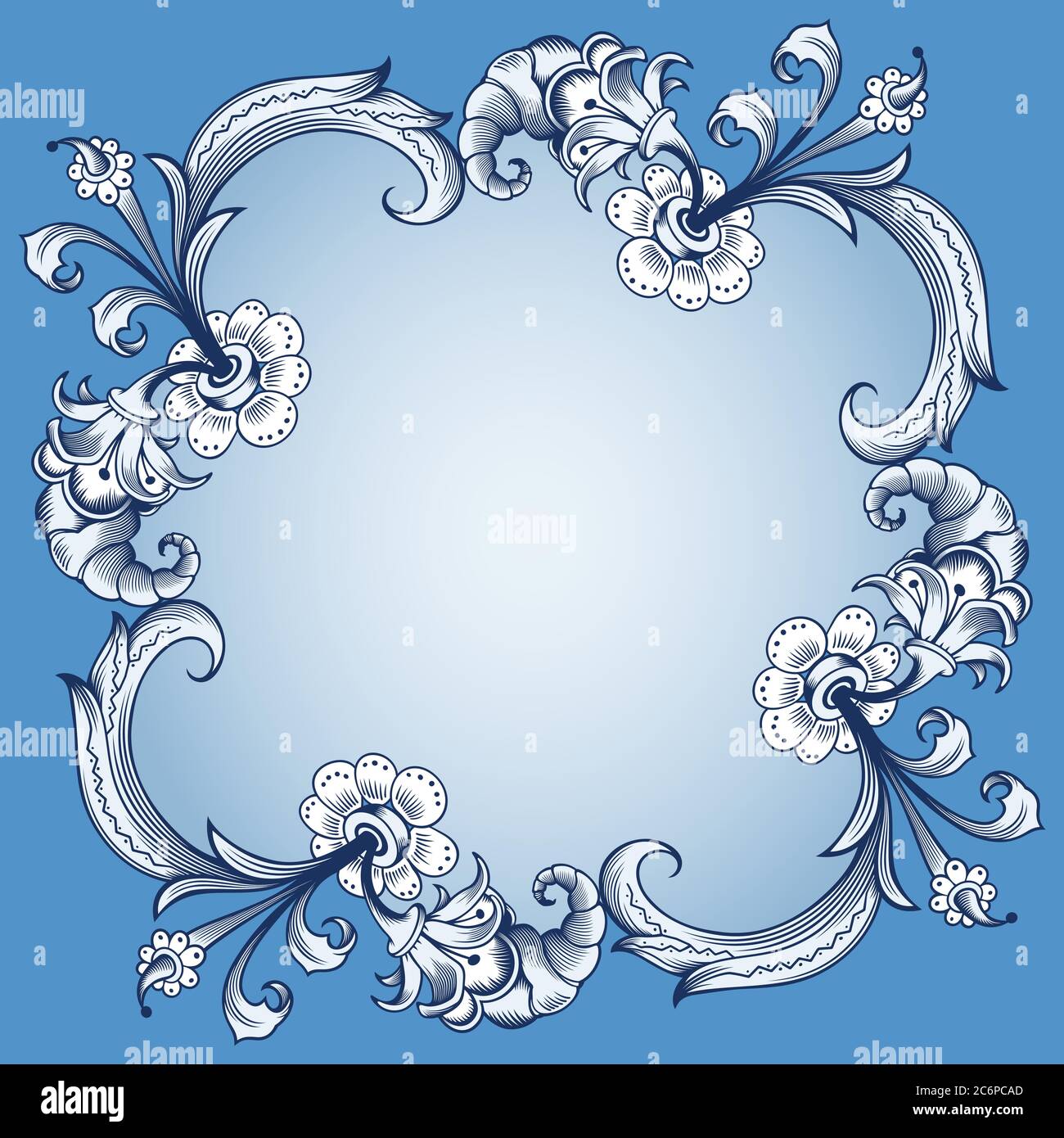 Floral hand drawn vector border Stock Vector Image & Art - Alamy