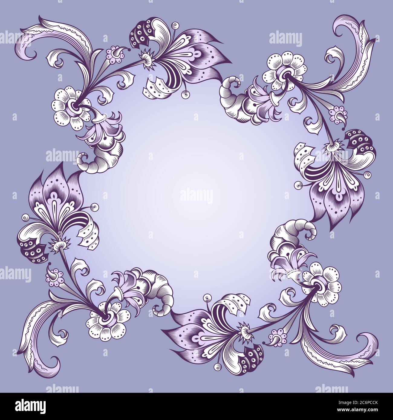 Floral hand drawn vector border Stock Vector Image & Art - Alamy