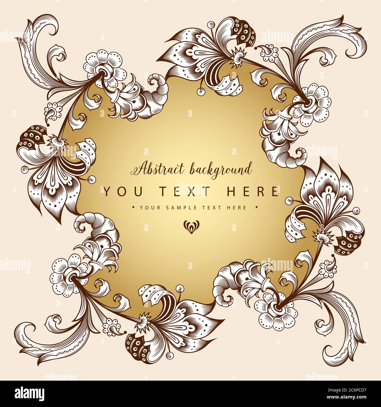 Floral hand drawn vector border Stock Vector Image & Art - Alamy
