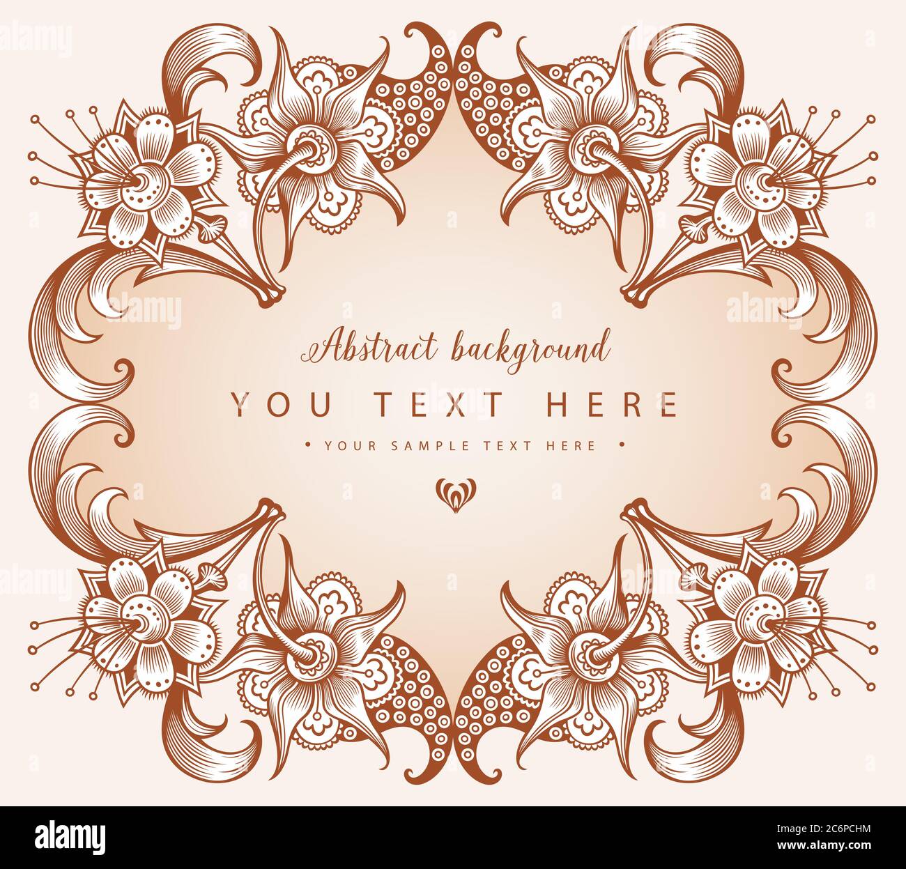 Floral hand drawn vector border Stock Vector Image & Art - Alamy