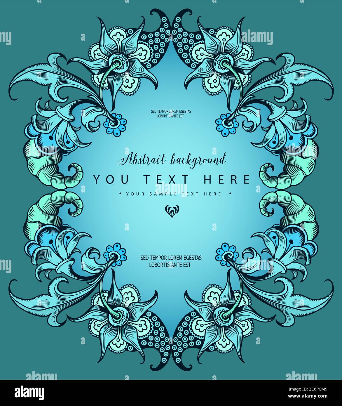 Floral hand drawn vector border Stock Vector Image & Art - Alamy