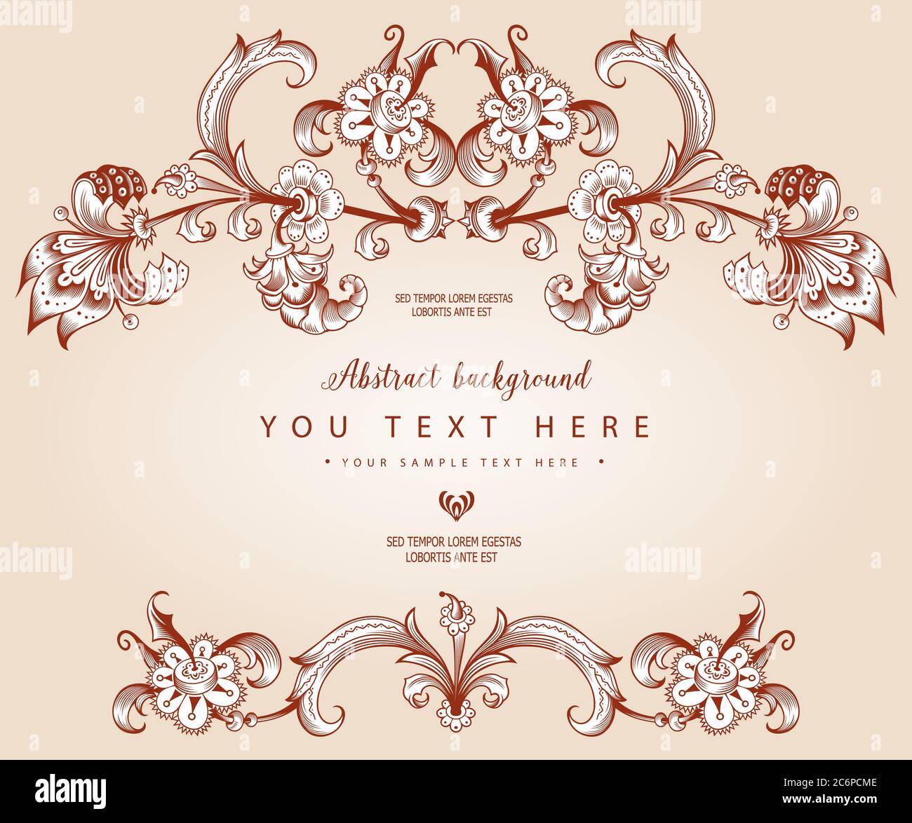 Floral hand drawn vector border Stock Vector Image & Art - Alamy