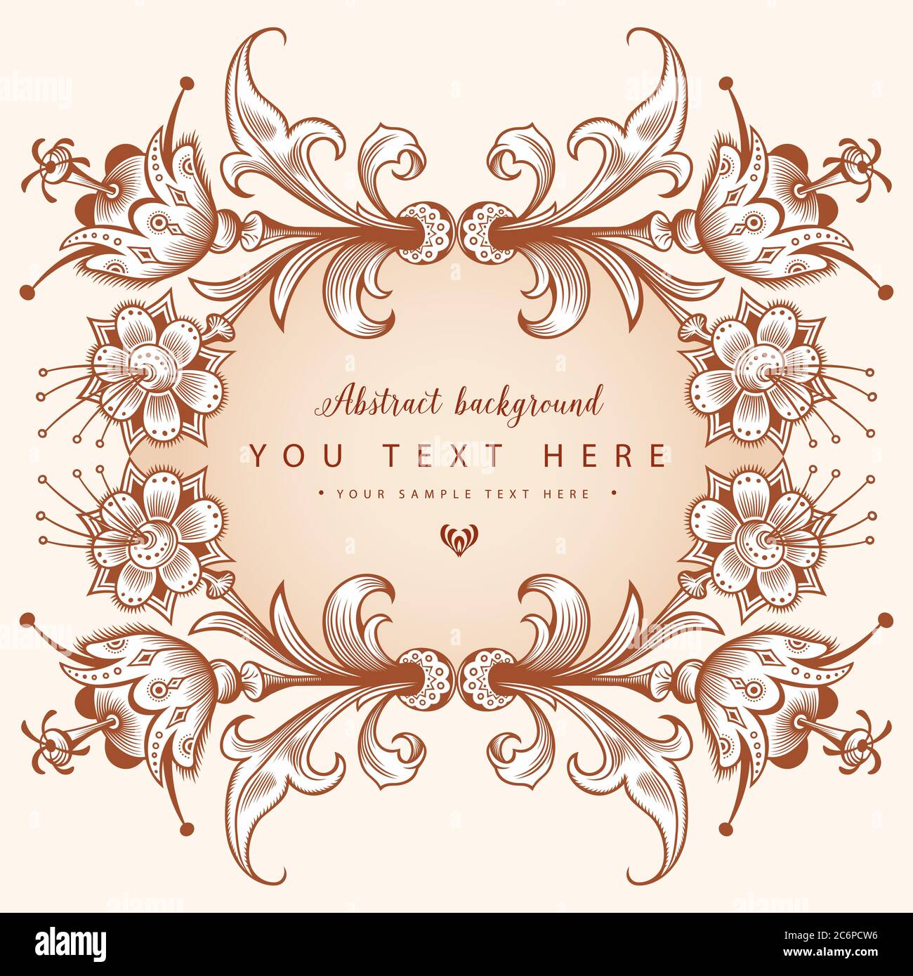 Floral hand drawn vector border Stock Vector Image & Art - Alamy