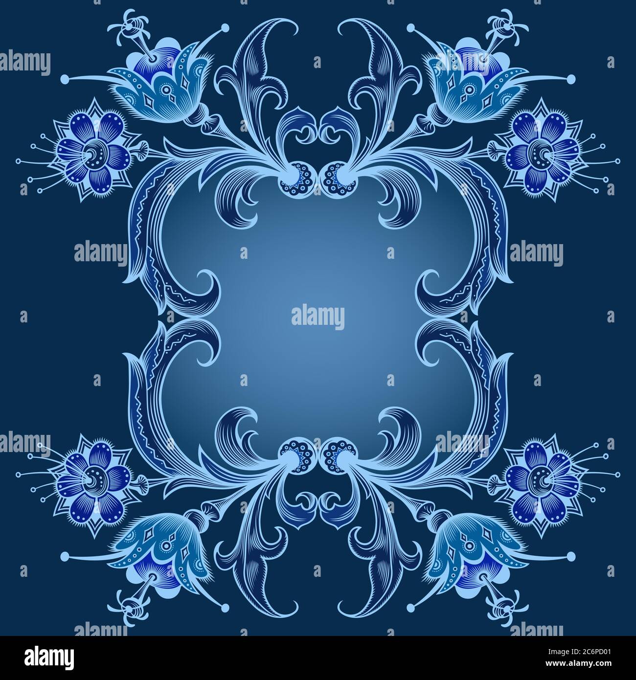 Floral hand drawn vector border Stock Vector Image & Art - Alamy