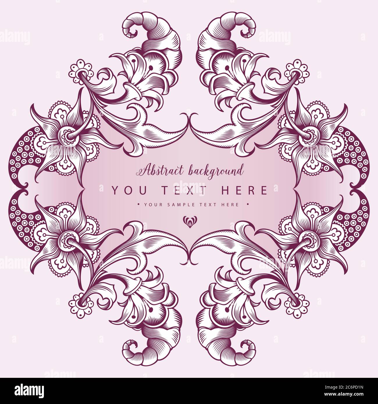 Floral hand drawn vector border Stock Vector Image & Art - Alamy