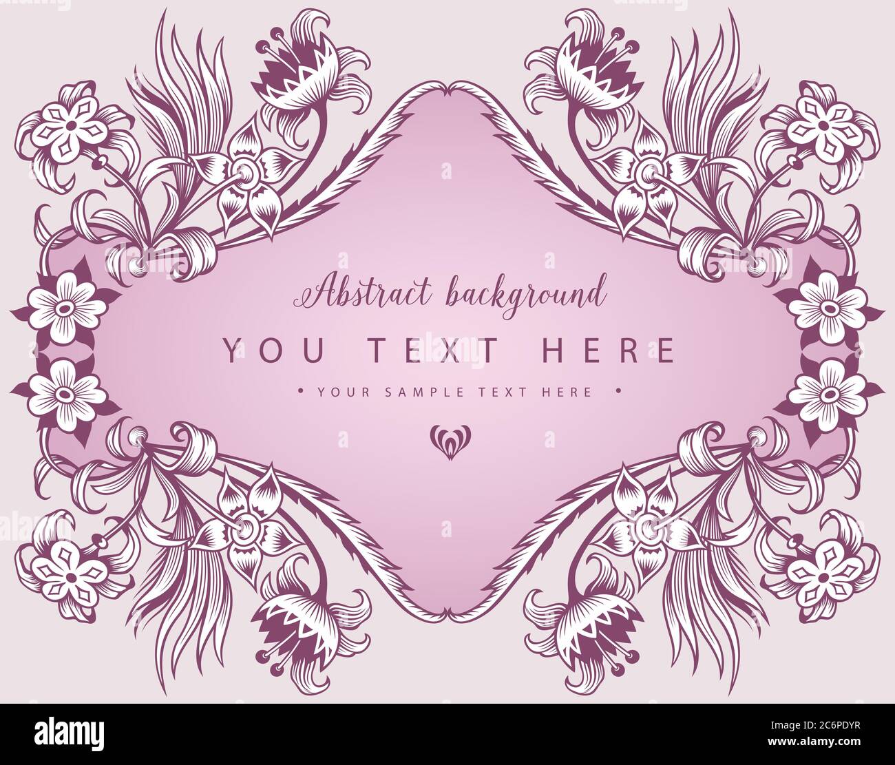 Floral hand drawn vector vintage border Stock Vector Image & Art - Alamy