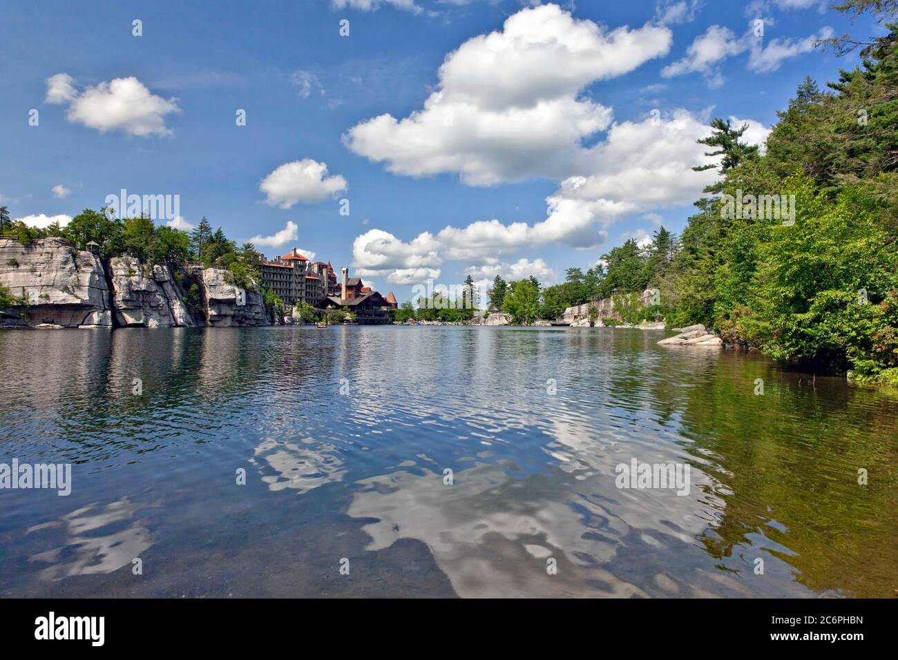 The Mohonk Mountain House and Lake Mohonk, Catskill Mountains, New York