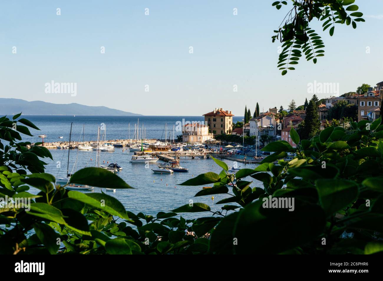 Volosko, tourist place on the Opatija riviera and a fishing village, Croatia Stock Photo