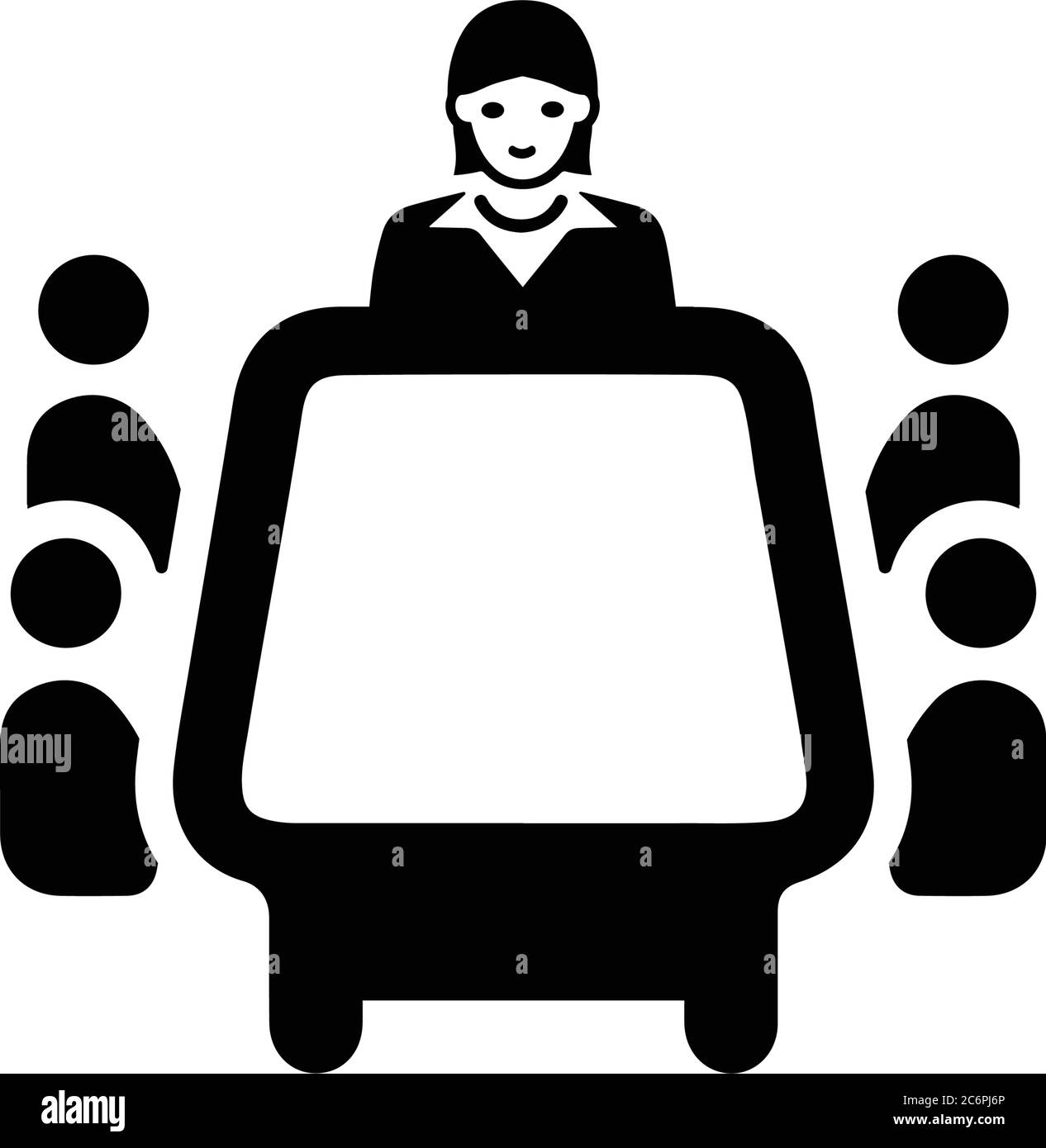 Business board meeting icon. Beautiful, meticulously designed icon. Well organized and editable Vector for any uses. Stock Vector
