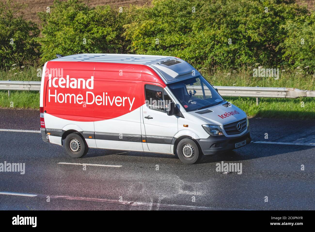 Iceland fridge trailers, refrigerated food transport, chilled food items,  temperature controlled, refrigerated container, frozen,  temperature-sensitive goods Stock Photo - Alamy