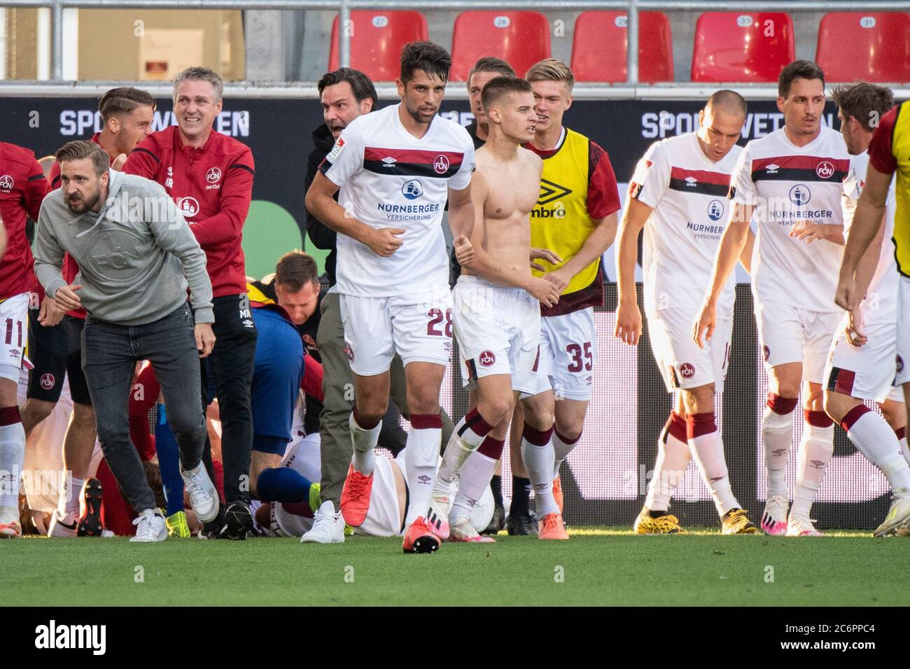 Ingolstadt Germany 11th July 2020 Football 2nd Bundesliga Relegation Fc Ingolstadt 04 1st Fc Nurnberg Relegation