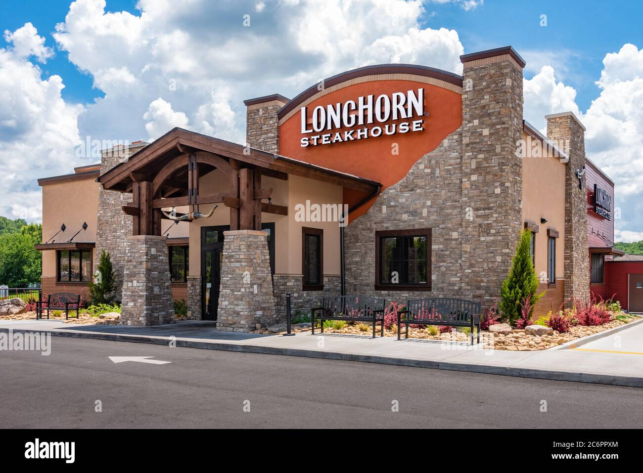 LongHorn Steakhouse in Blairsville, Georgia. (USA) Stock Photo