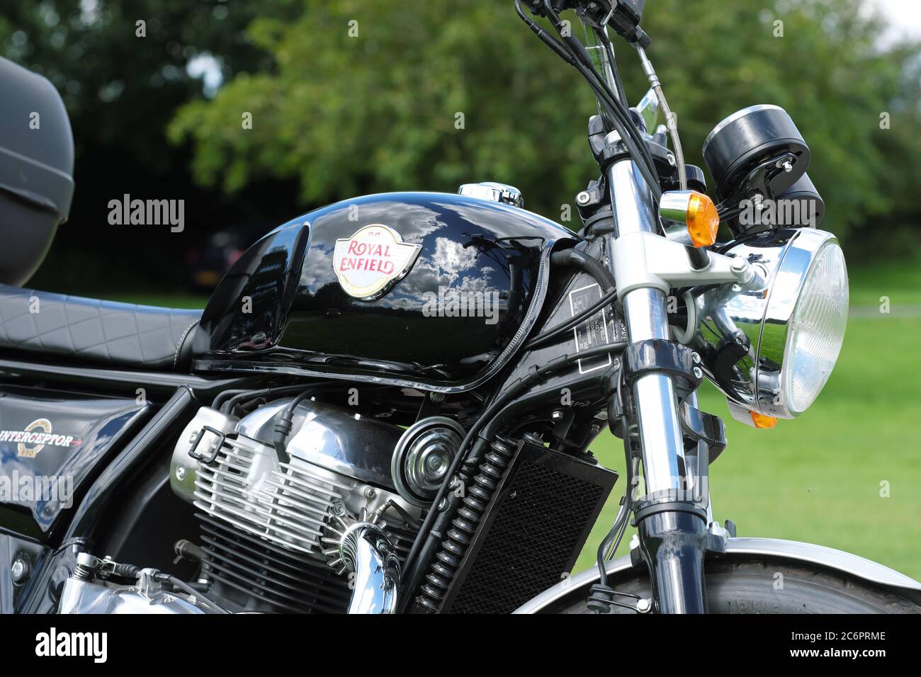 Royal Enfield Interceptor 650cc motorcycle seen in the UK 2020 Stock Photo