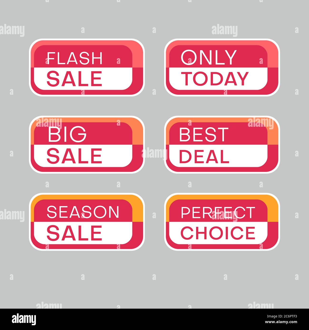 Set of discount labels to attract customers' attention. Timeless easy-to-read  design. Also suitable for web page ads, tags, discount offer price label  Stock Vector Image & Art - Alamy
