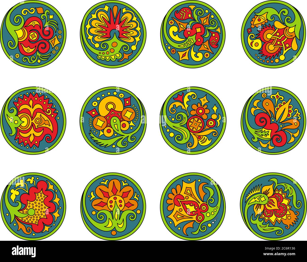 Circles of wicker Cut Out Stock Images Pictures Alamy