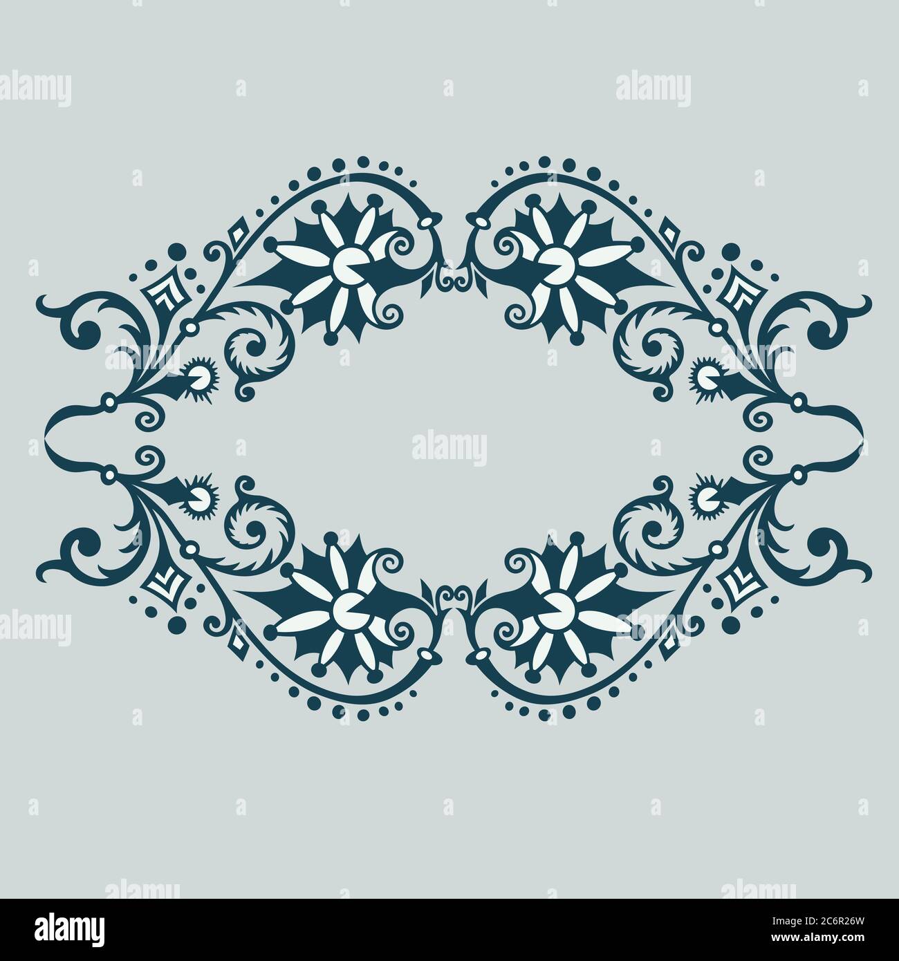 Vector ornamental nature vintage frame Stock Vector Image & Art - Alamy