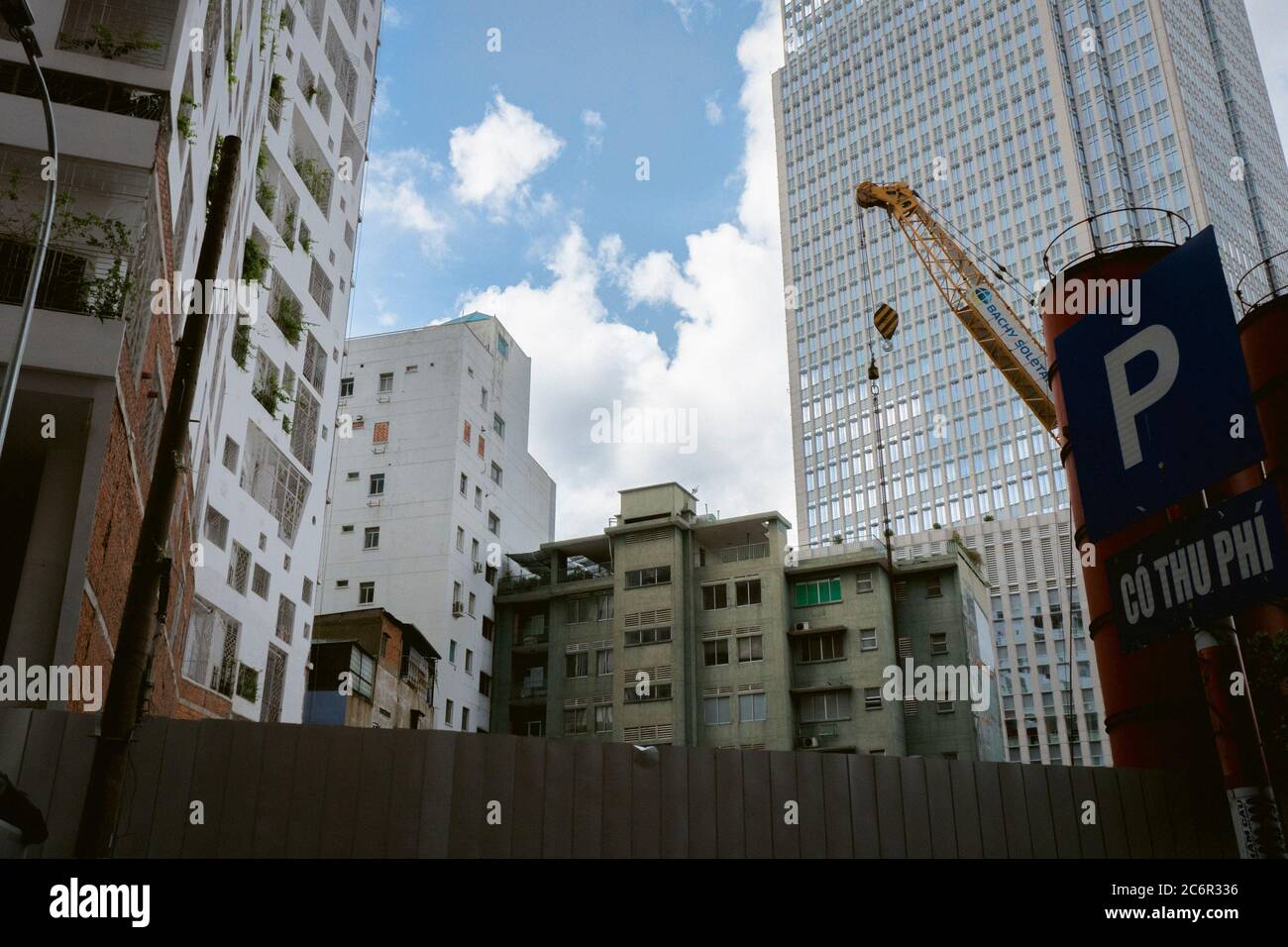 Construction yard, city of Ho Chi Minh City Vietnam Stock Photo - Alamy