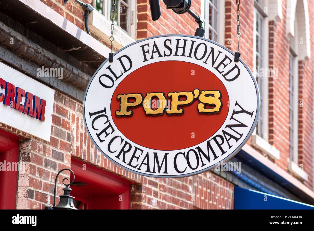Old Town Alexandria, Virginia / USA July 11 2020 Pop's Old Fashioned