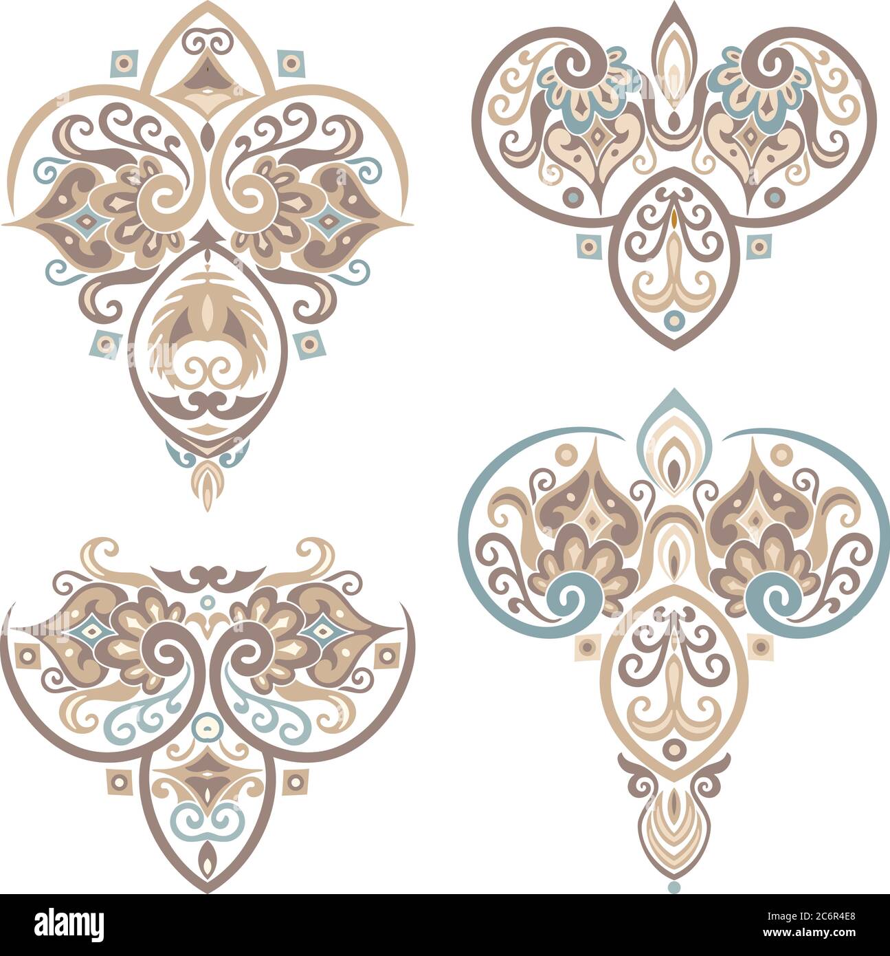 Vector ornamental nature vintage design elements Stock Vector Image ...