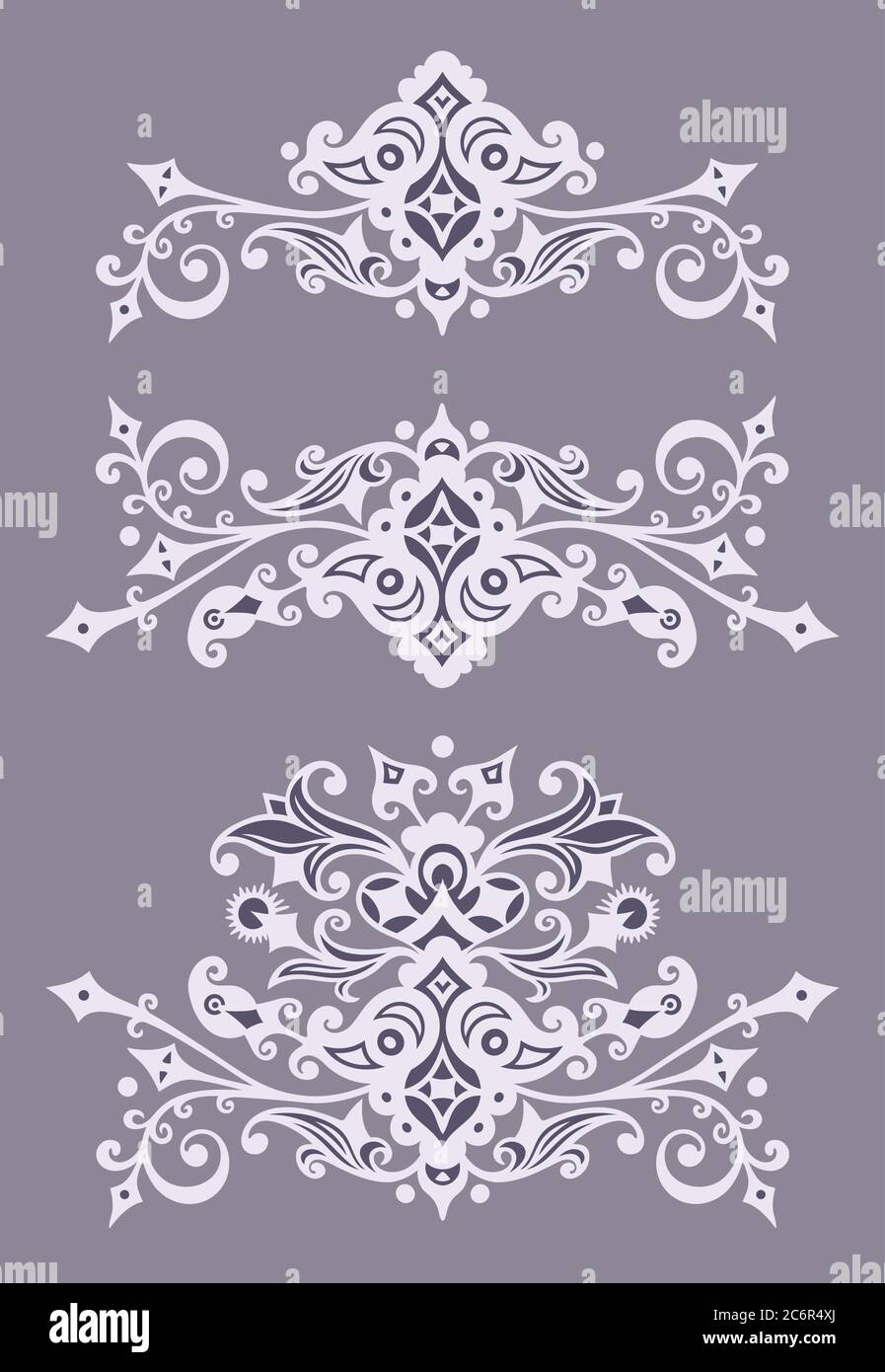 Vector ornamental vintage design elements Stock Vector Image & Art - Alamy