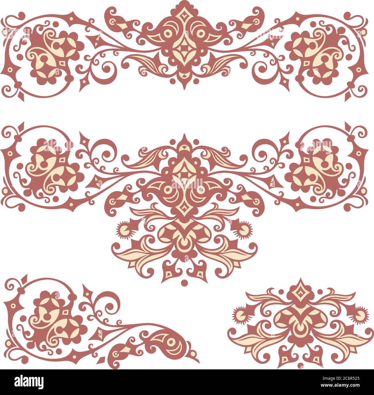 Vector ornamental vintage design elements Stock Vector Image & Art - Alamy