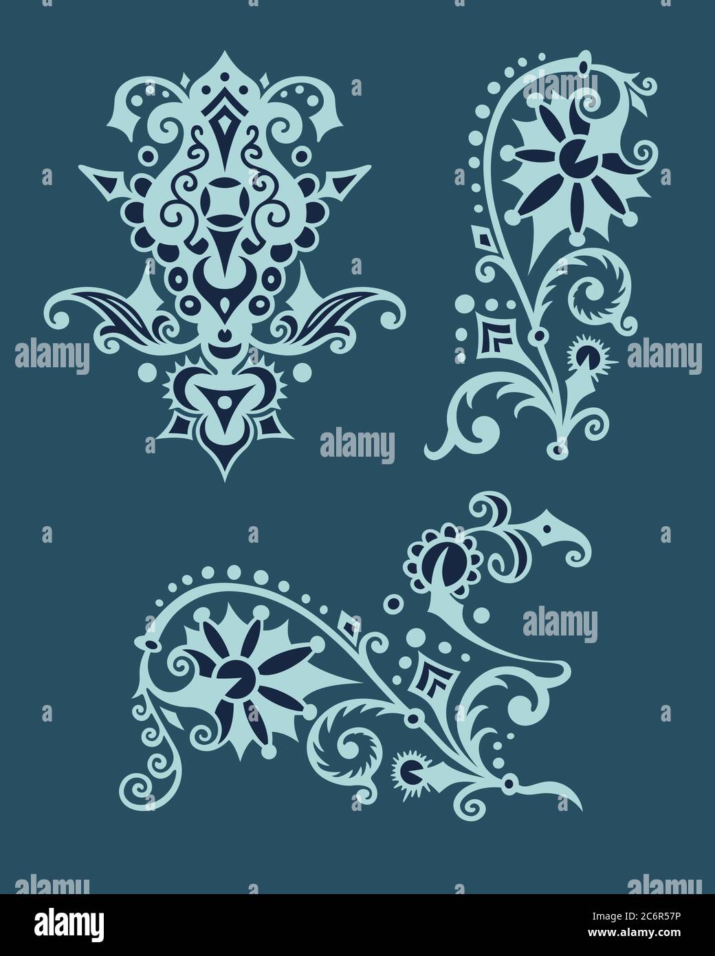 Vector ornamental vintage design elements Stock Vector Image & Art - Alamy