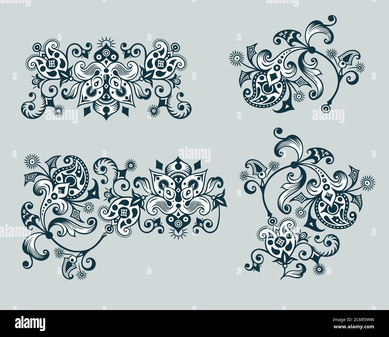 Vintage ornamental logo design hi-res stock photography and images - Alamy
