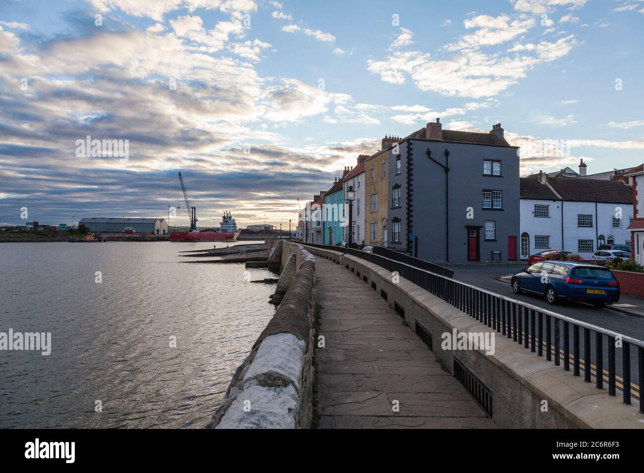 The seafront and terraced houses at the Headland in Old