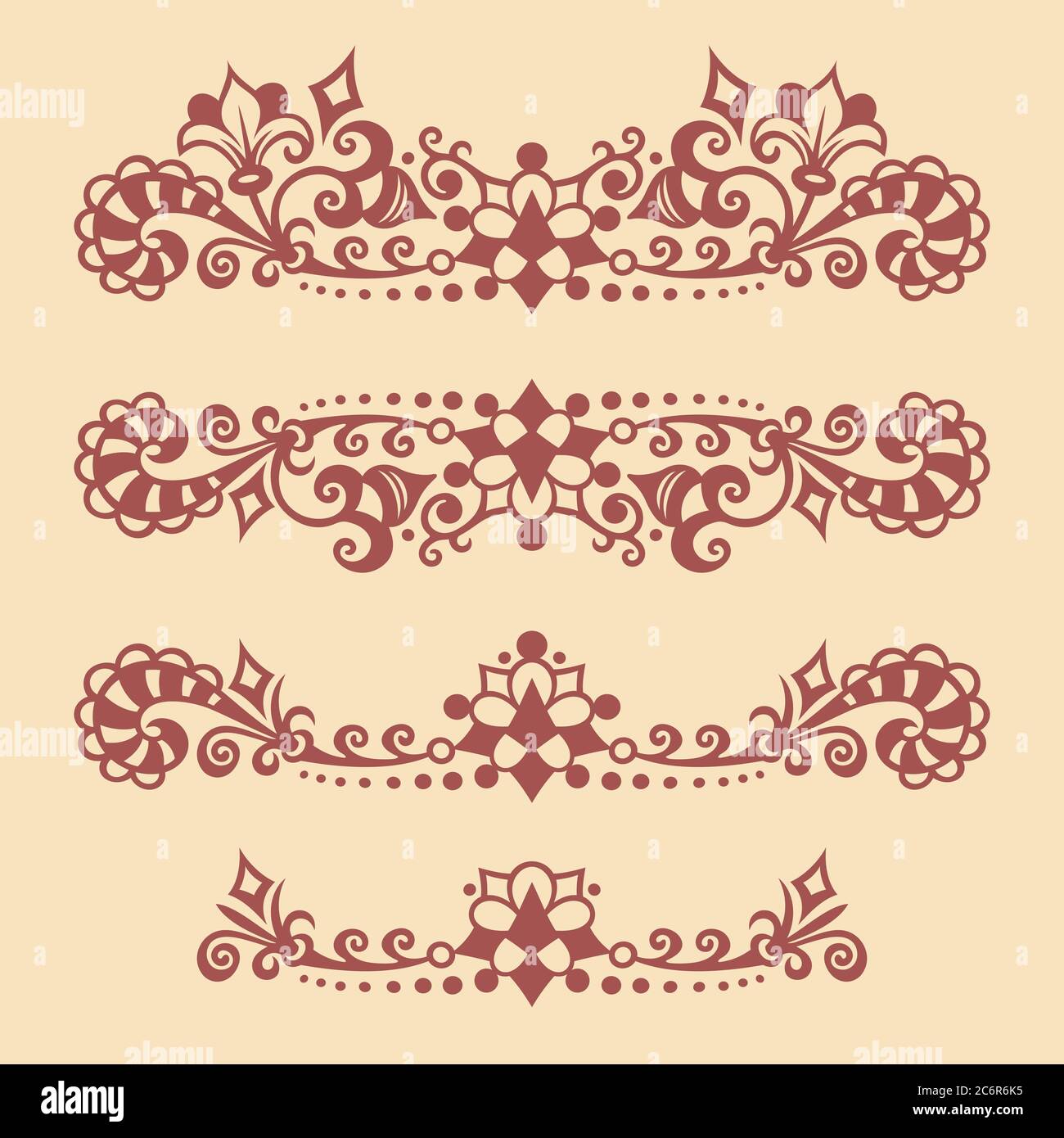 Vector ornamental vintage design elements Stock Vector Image & Art - Alamy