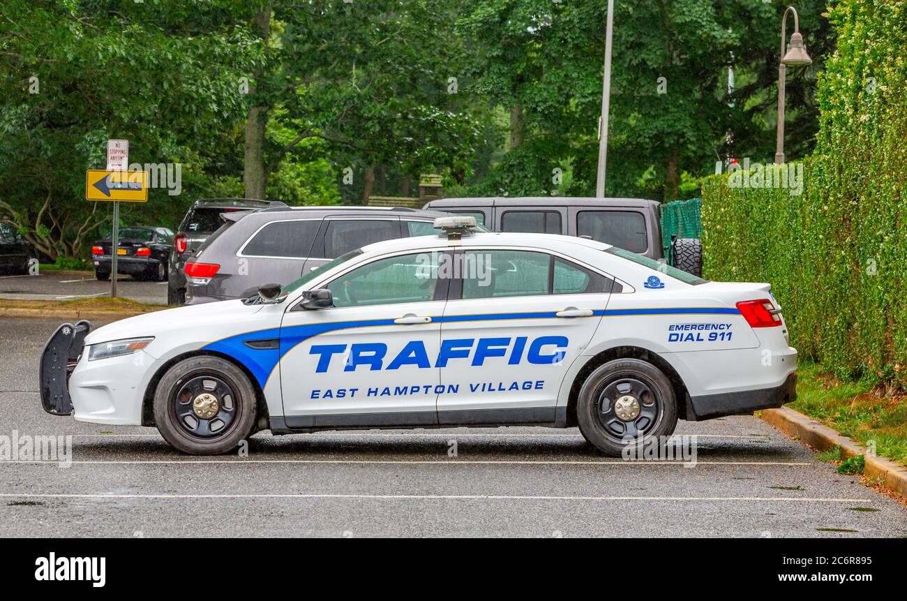 East Hampton Village Traffic enforcement vehicle, East Hampton, NY Stock Photo
