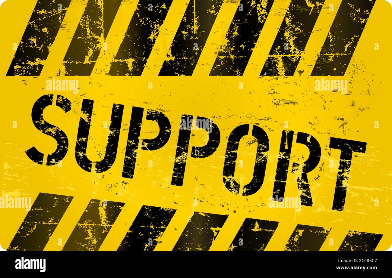 Support sign Stock Vector Images Alamy