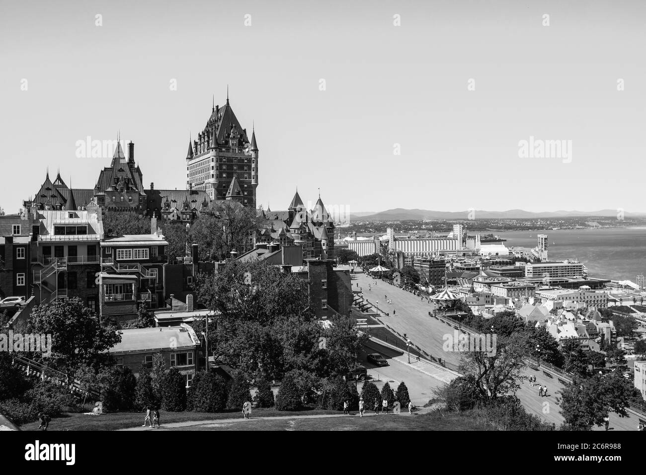 Chateau frontenac Black and White Stock Photos & Images Alamy