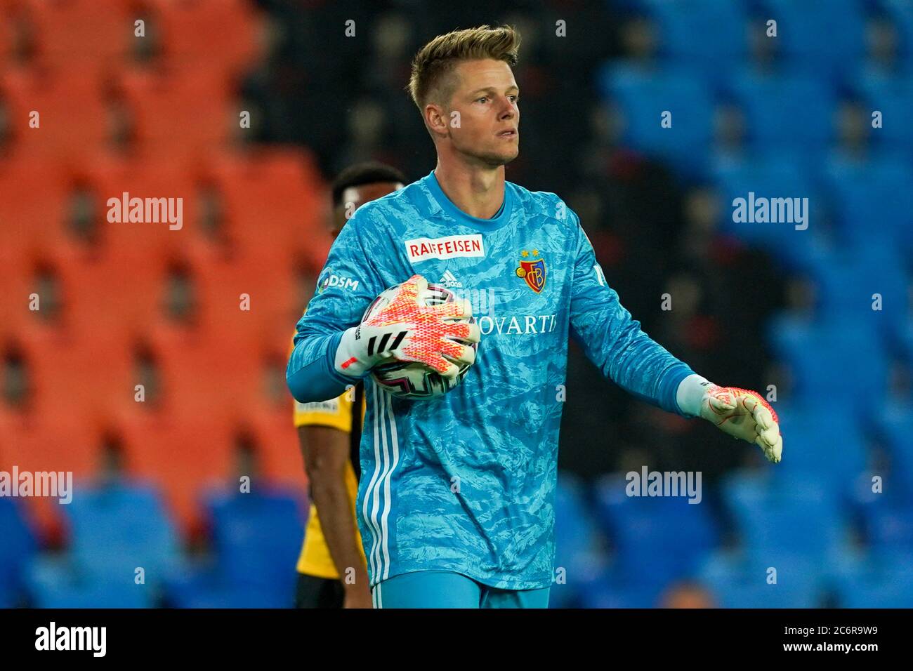 Goalkeeper Jonas Omlin of FC Basel after a save during the Super League  football match between FC Basel 1893 and BSC Young Boys. Daniela  Porcelli/SPP Stock Photo - Alamy