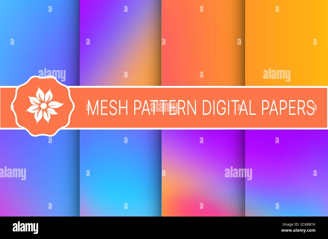 Set a collection of abstract neon Stock Vector