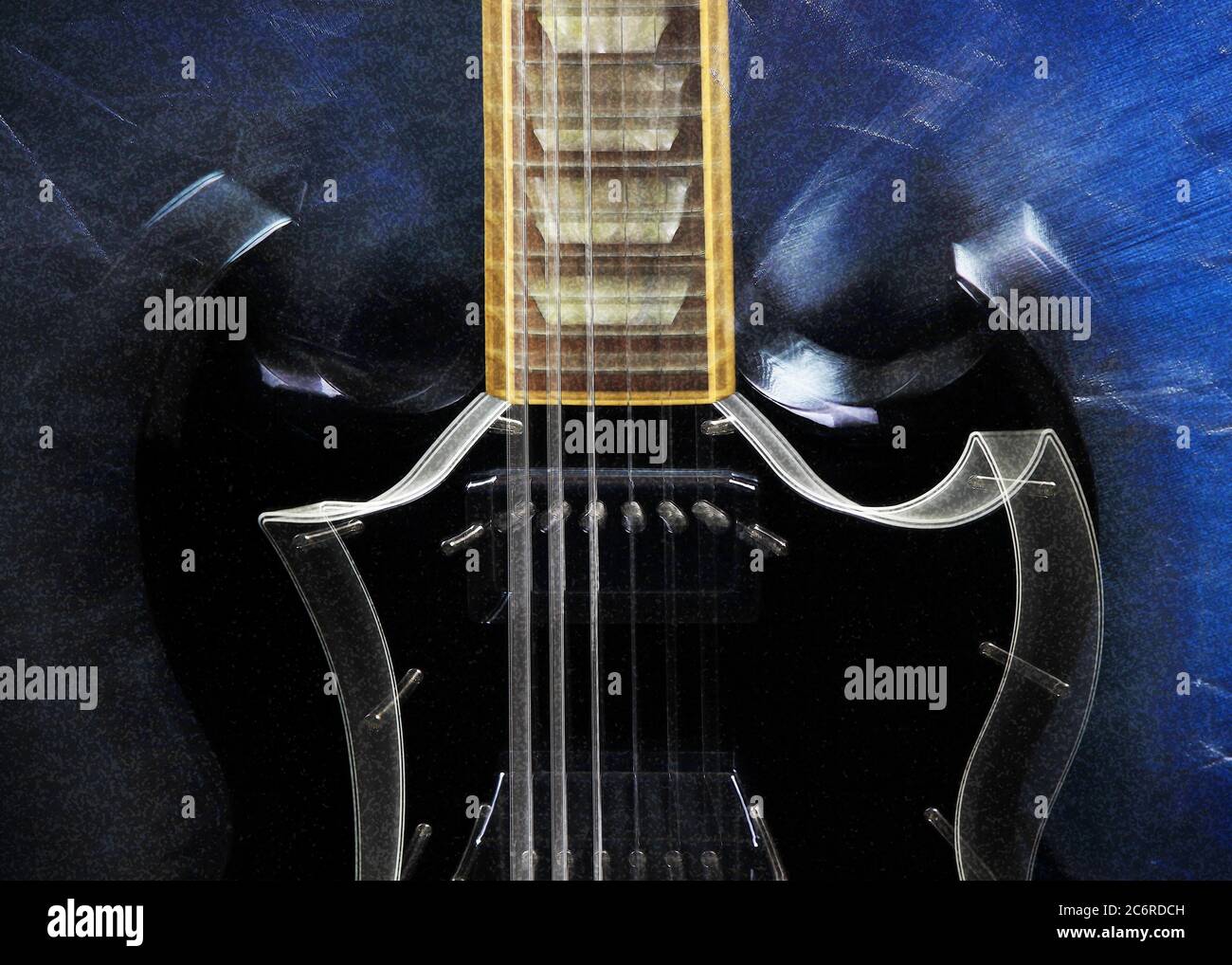 Gibson SG Electric Guitar with zoom effect Stock Photo Alamy