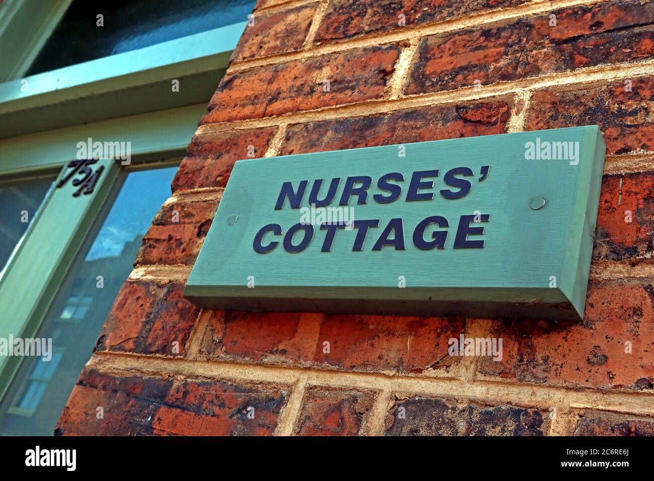 The Nurses Cottage, High Street, Tarvin village, Cheshire, England, UK , CH3 Stock Photo