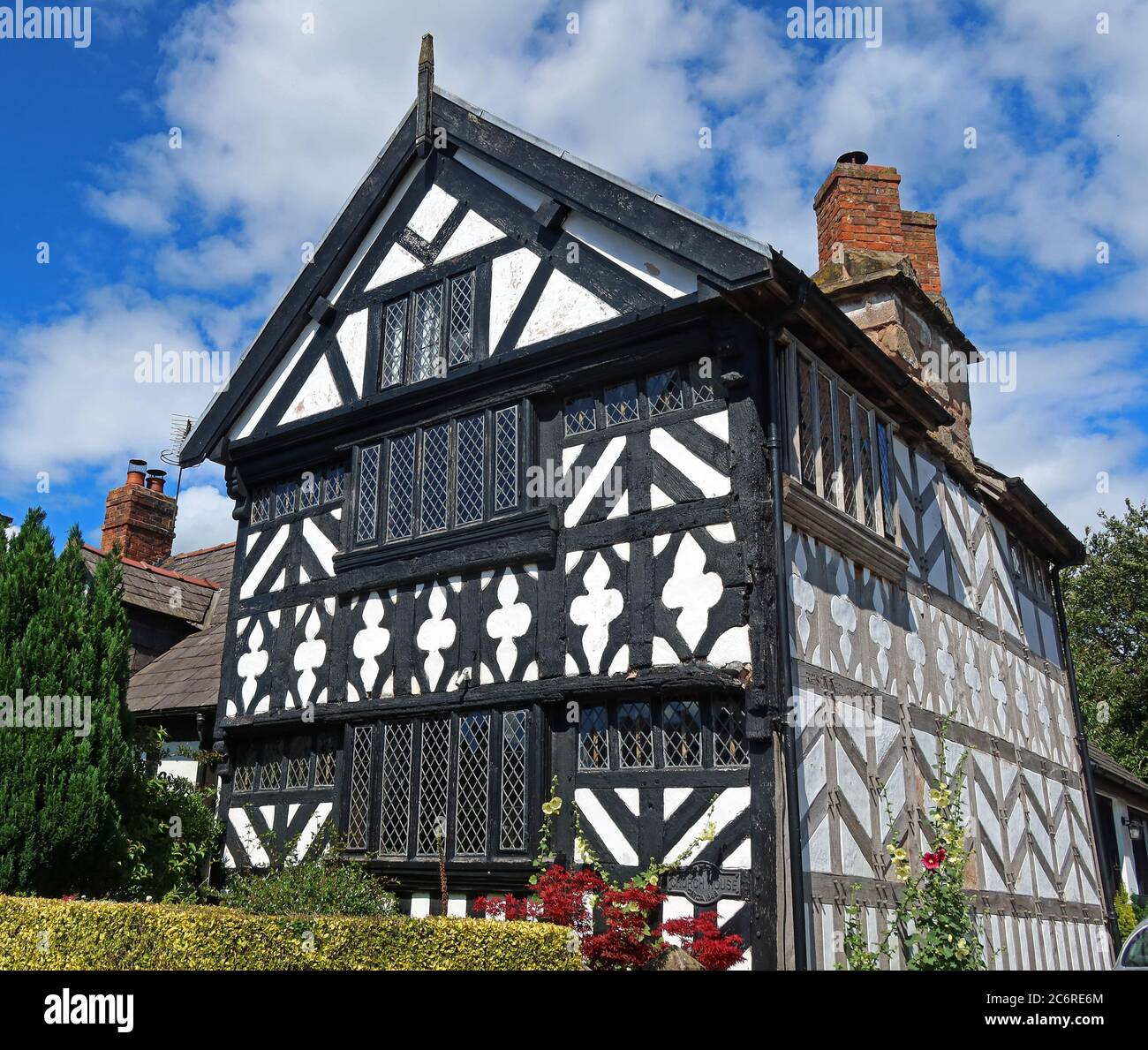 Church House,1585,Tarvin village,Cheshire,England, UK, Church Street Stock Photo