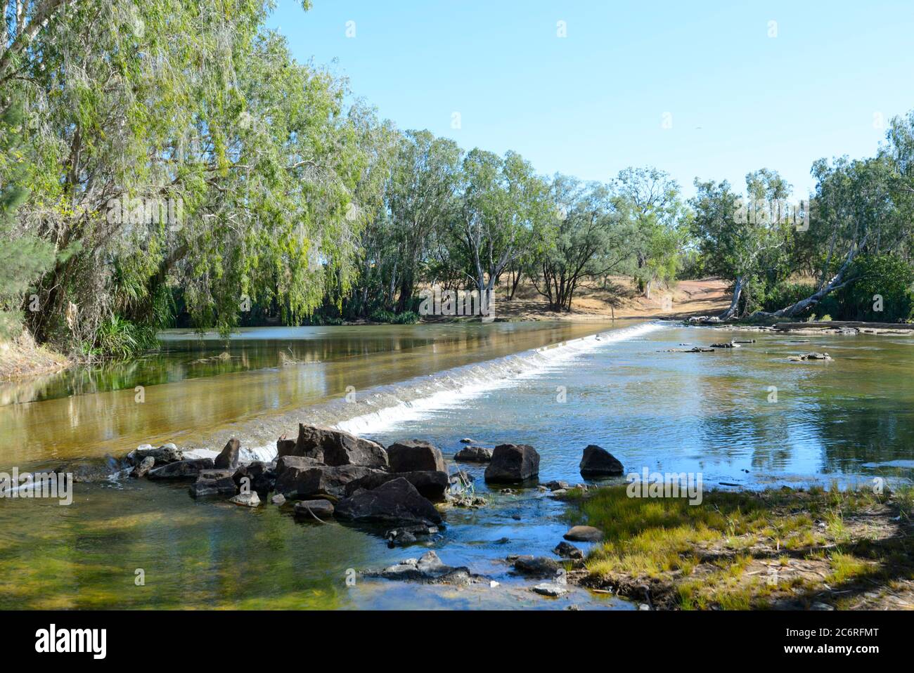 View of Roper Bar crossing, Northern Territory, NT, Australia Stock
