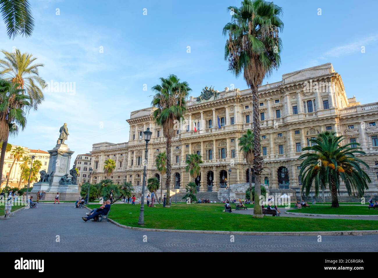 Piazza Cavour, Corte Suprema di Cassazione (Supreme Court of Cassation), Palace of Justice, Rome, Italy Stock Photo