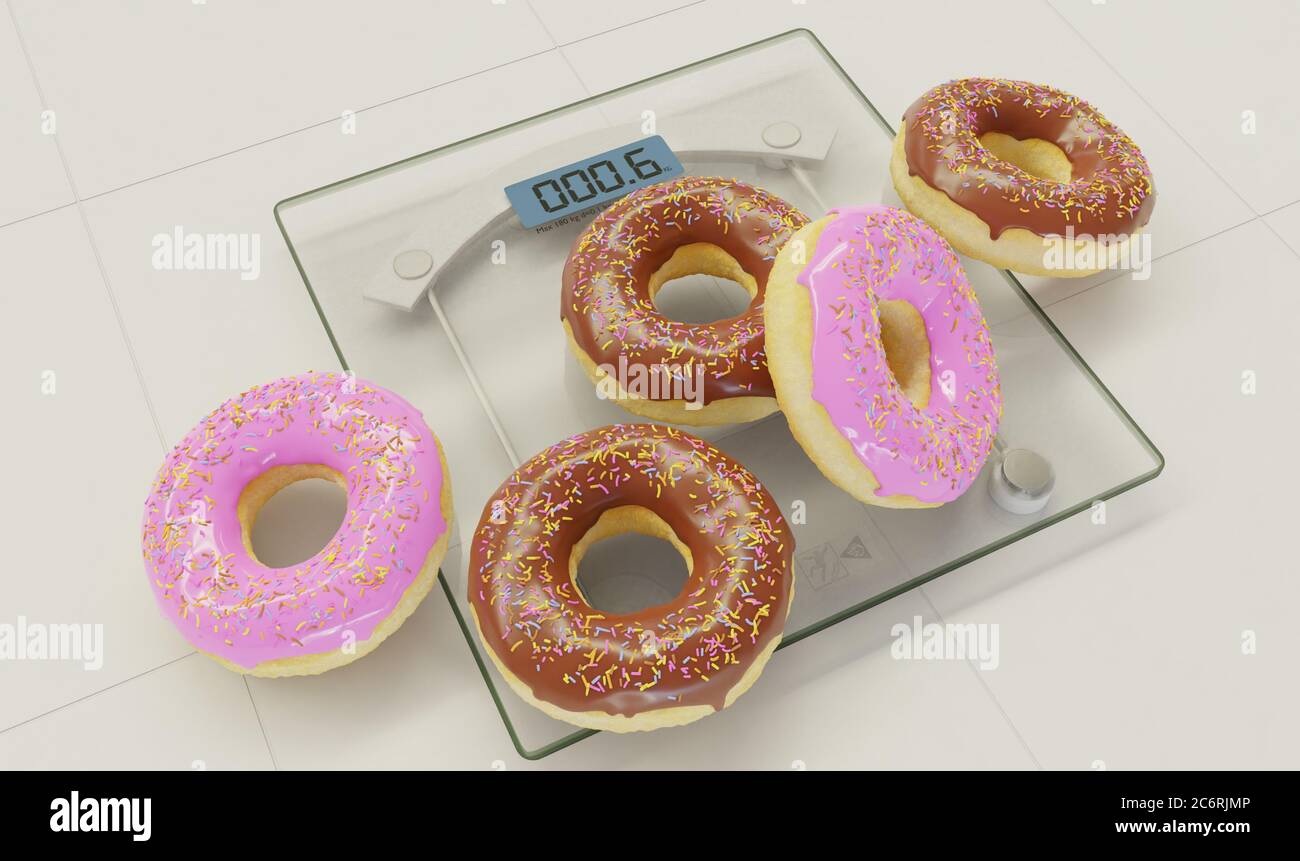 diet versus calories abuse delicious and tempting donuts with