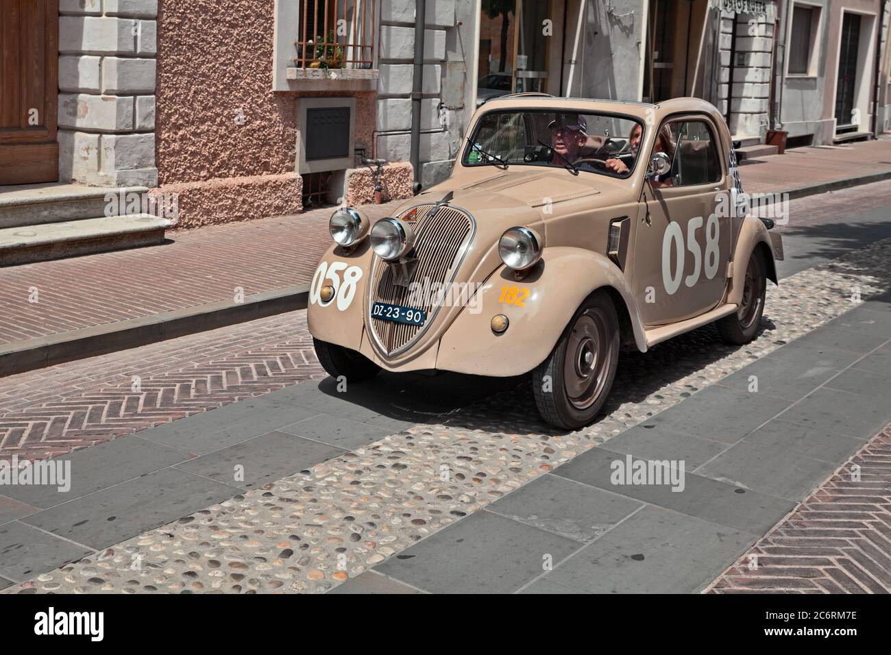 vintage Fiat 500 B Topolino (1948) in classic car race Mille Miglia, on May  19, 2017 in Gatteo, FC, Italy Stock Photo - Alamy