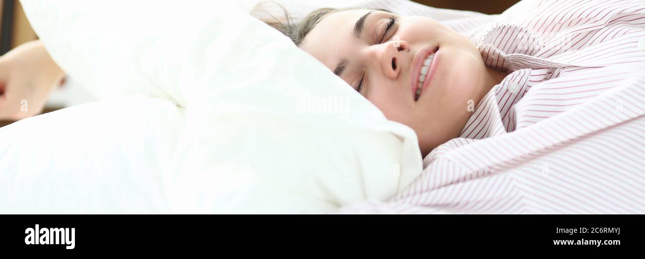 Backing Up Lady Lady after waking up Stock Photo - Alamy