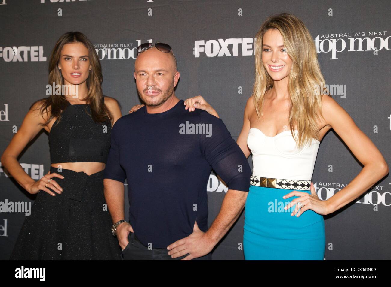 Victoria's Secret supermodel Alessandra Ambrosio and judges Alex Perry and  Jennifer Hawkins on the red carpet at Australia's Next Top Model Stock  Photo - Alamy