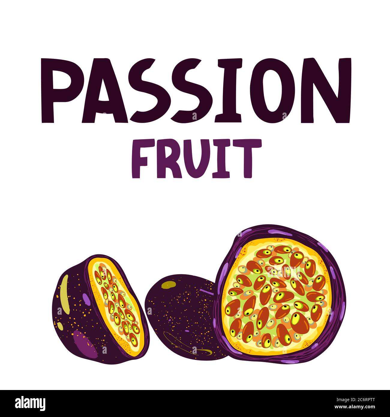 Passion fruit pattern Stock Vector Images - Alamy