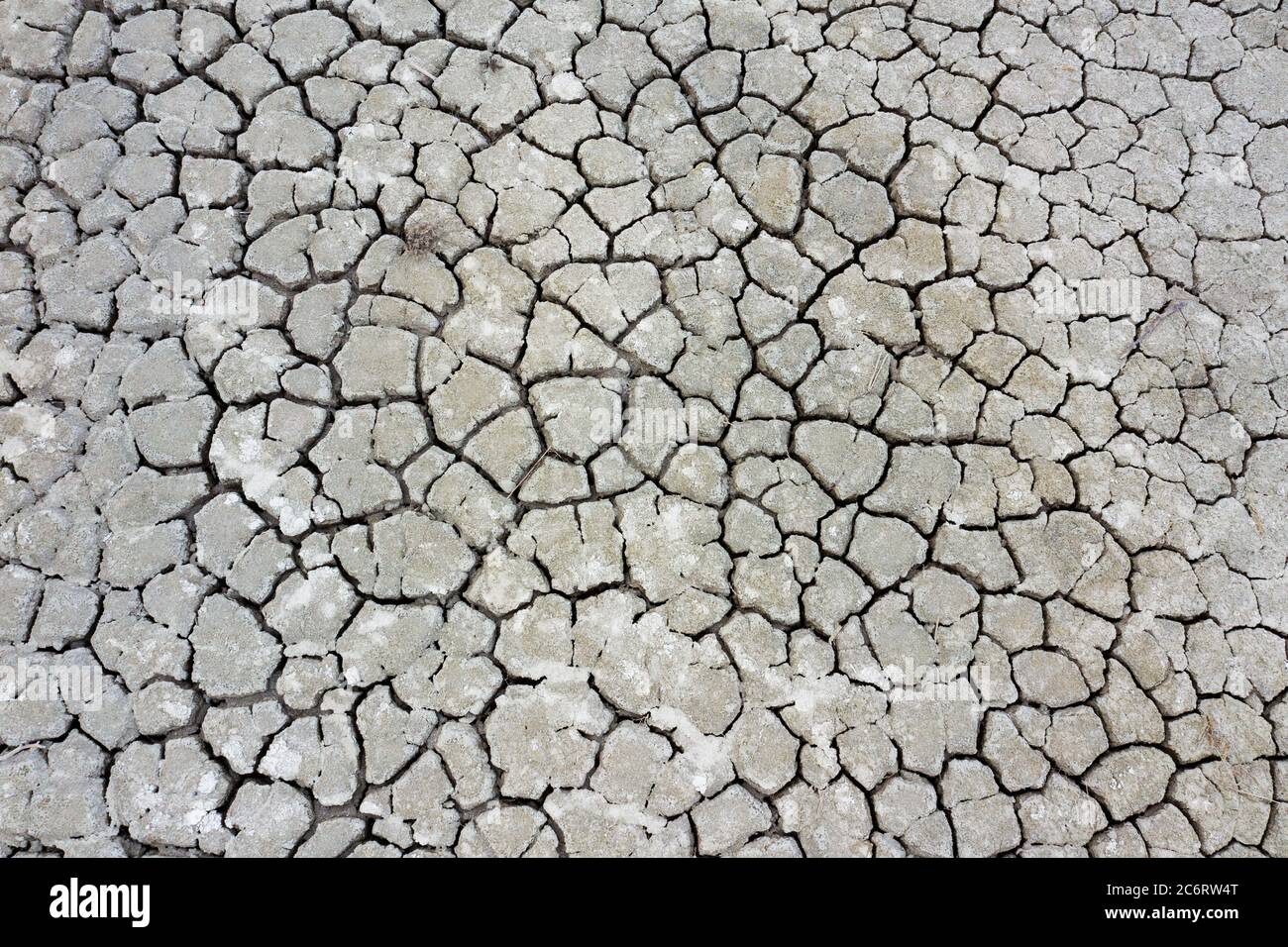 Aerial view of a dry land, summer season drought farmlands. Global warming and climate change concept. High quality photo Stock Photo