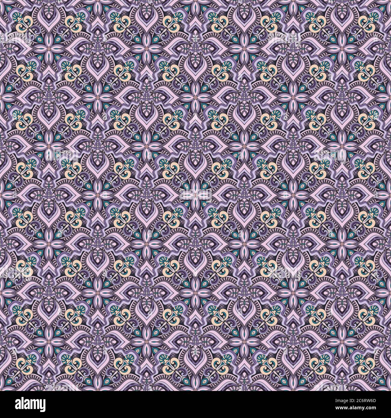 Vector abstract ethnic hand drawn background Stock Vector Image & Art ...